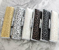 【100円クーポン中】おしゃれ 印鑑ケース 15mm 朱肉付き はんこケース シャーロット ケース 13.5mm〜15mm…