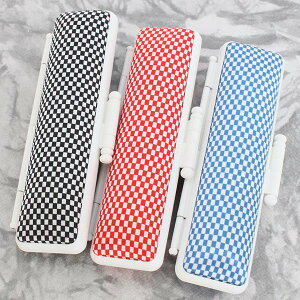 【クーポン発行中】 印鑑ケース はんこケース ホワイトフレーム 小市松紋 ケース 全3柄 10.5mm 〜 12mm ケースの中が汚れないタイプ かわいい 印鑑収納 朱肉付き ハンコケース 印鑑 ケース プレ