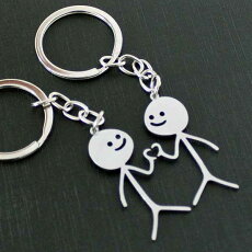 名入れラブラブ仲良しキーホルダー