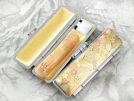 【印鑑 作成 銀行印 ケース付き セット はんこ】 和ざいく NAGOMI印鑑 ケース付き 12mm 和ちょう イエロー WY-72 銀行印 認印 印鑑とおそろい ケース付きセット かわいい 印鑑ケース 朱肉付き 旧字 特殊文字 作成 OK プレゼントやギフトに！【福袋価格】【送料無料】