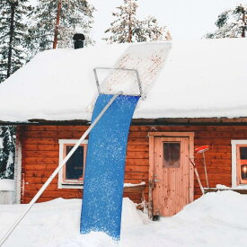 スノーレーキ 屋根スノーダンプ 屋根雪かき 屋根 バージョン 除雪道具 1.6m-6.1m パイプ伸縮ロック式 雪かき 長さ調整可能 軽量なアルミ