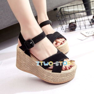 厚底 サンダル レディース スエード調 ウェッジソール コンフォート ハイヒール ウェッジヒール スポーツサンダル 美脚 春 夏 痛くない