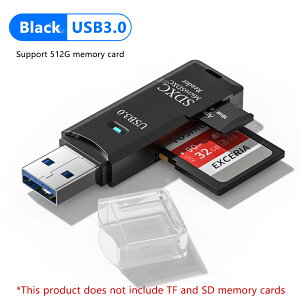 USB 3.0 �J�[�h���[�_�[�}�C�N�� SD TF �������J�[�h�ǂݎ��A�_�v�^���� 2 IN 1 �J�[�h���[�_�[�d�b PC ���b�v�g�b�v�A�N�Z�T���[ U �f�B�X�N