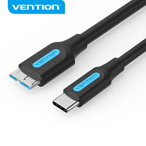 Vention USB 3.0 Type C - Micro B 5Gbps Max �P�[�u�� SSD HDD �O�t���n�[�h�h���C�u MacBook PC �X�}�z�p USB C - Micro B �P�[�u��