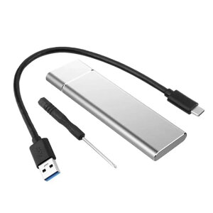 M2 SSD�P�[�X �V���O���v���g�R�� M.2 NGFF SATA �O�t���G���N���[�W�� M.2 - USB3.1 Type C SSD�A�_�v�^�[ PCIE NGFF SATA SSD�f�B�X�N�{�b�N�X�p