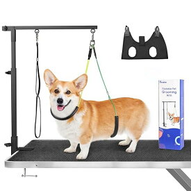 トリミングアーム 犬用トリミングアーム グルーミングテーブルに固定 トリミング道具 折り