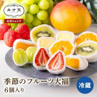 【SS限定！6/11 01:59まで！対象商品最大22％OFF】【フルーツ大福 弁才天 公式】季節のフルーツ大福（6個…