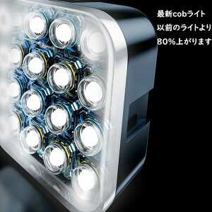 ���B�� ���P�x �B�e�p���C�g �⏕�Ɩ� �J�������C�g �X�}�z�� �F���x�����\ CRI95+ 3000k-6000k Type-C 1200mAh �[�d�� ���^