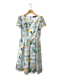 【10％OFF】 エムズグレイシー Organdy Flower Dress 911111 ワンピース 36 ブルー【中古】 ITULPZDKORZY RSS10