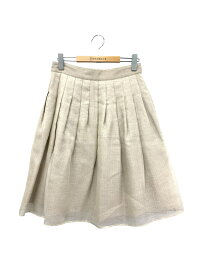 フォクシーブティック Skirt 36906 スカート 40 ベージュ シルク リネン【中古】ITQZHTLW4ZZK