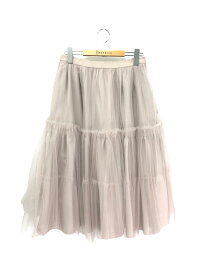 フォクシーブティック Skirt Annette 42134 チュールスカート 42 ベージュ 2022年増産品【中古】 ITE3ZHHXQRK2