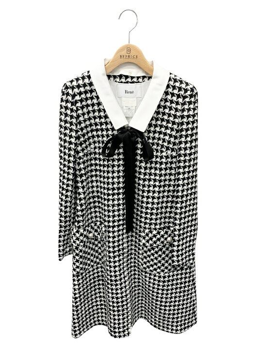 楽天市場】ルネ 6016800 ワンピース 34 ブラック ツィード パール 千鳥  