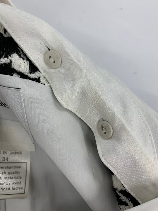 楽天市場】ルネ 6016800 ワンピース 34 ブラック ツィード パール 千鳥  