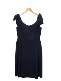 ルネ 5326090 ワンピース 36 ネイビー リボン付き【中古】 ITTKV59ZRZ6E