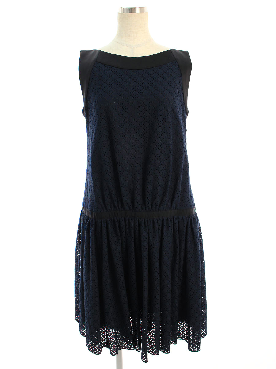 FOXEY NY collection フォクシー ワンピース SALE 101%OFF 36656 Lace 新商品 Aランク tn201108 ノースリーブ 40 Dress 中古