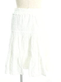 トゥービーシック スカート フラワー刺繍 フレア 花柄 40【Bランク】【中古】tn230209