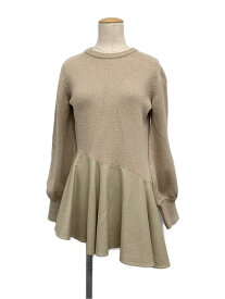 アディアム ニット セーター 40236 Asymmetrical Ruffle Sweater 長袖 0【Bランク】【中古】tn230702