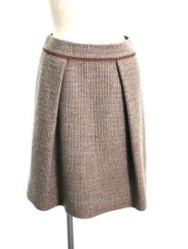 【10％OFF】 FOXEY フォクシー スカート 38775 Skirt Tweed Trapeze 総柄 38【Aランク】【中古】tn231012 RSS10