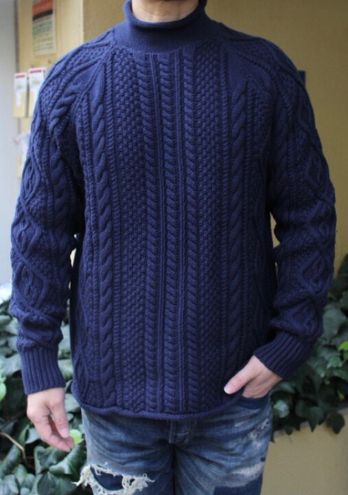 楽天市場】J.CREW(J.クルー)ROLLNECK SWEATER IN CABLE KNIT COTTON 