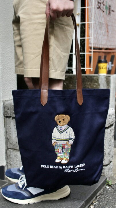 楽天市場】RALPH LAUREN(ラルフローレン)POLO BEAR TWILL SHOPPER TOTE 