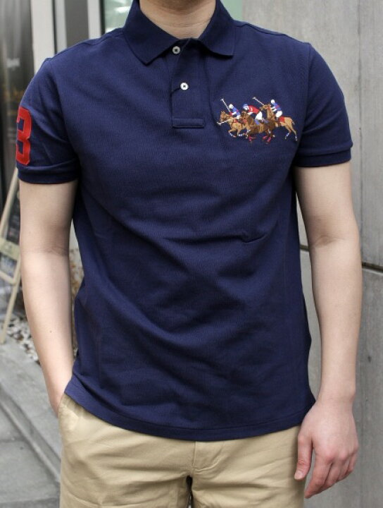 楽天市場】RALPH LAUREN(ラルフローレン)CUSTOM SLIM FIT TRIPLE PONY 