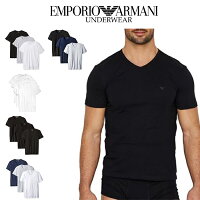 エンポリオアルマーニ  メンズ アンダーウェア Vネック Tシャツ 半袖 3枚セット CC722 110856