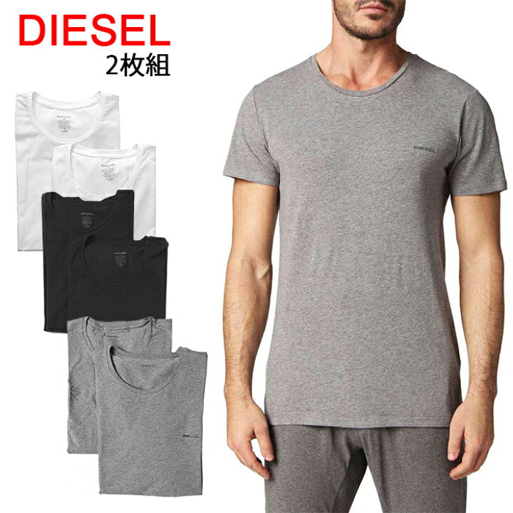 楽天市場】送料無料 ディーゼル Tシャツ 半袖 丸首 2枚セット 00SHGS 