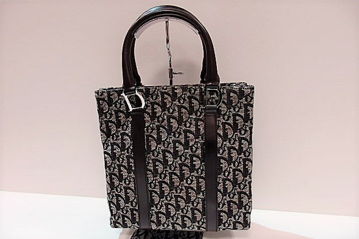 楽天市場】美品 クリスチャン ディオール Christian Dior ミニ トート 