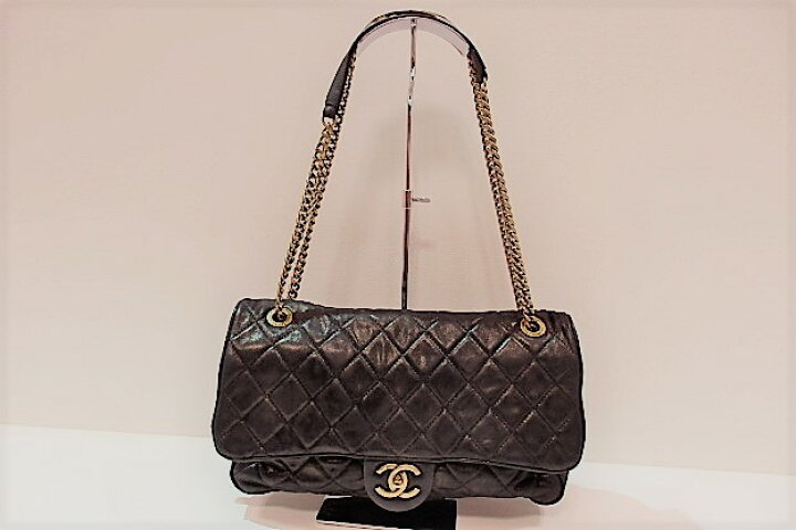 楽天市場】美品 シャネル CHANEL ダブル チェーン ショルダーバッグ  