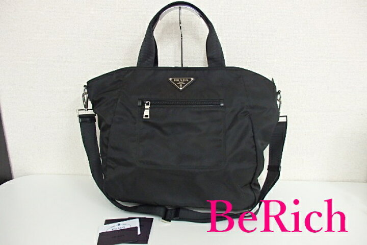 楽天市場】美品 プラダ PRADA 2way トートバッグ BR4376 NERO 黒 