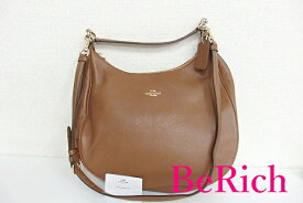 美品 コーチ COACH 2way ショルダーバッグ F38259 ペブルド レザー ハーレー ホーボー ブラウン 茶 ロゴ ハンドバッグ 肩掛け 鞄 【中古】【送料無料】 bk5790