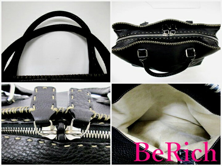 楽天市場】美品 フェンディ FENDI トートバッグ 8BN088 セレリア 黒 