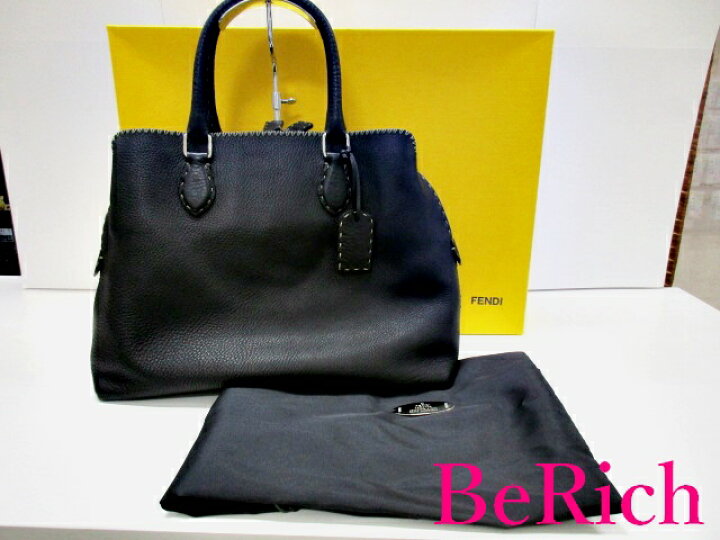 楽天市場】美品 フェンディ FENDI トートバッグ 8BN088 セレリア 黒 