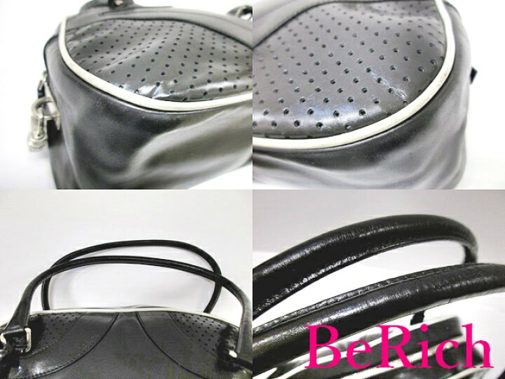 楽天市場】プラダ PRADA ミニ ボストンバッグ パンチング レザー 