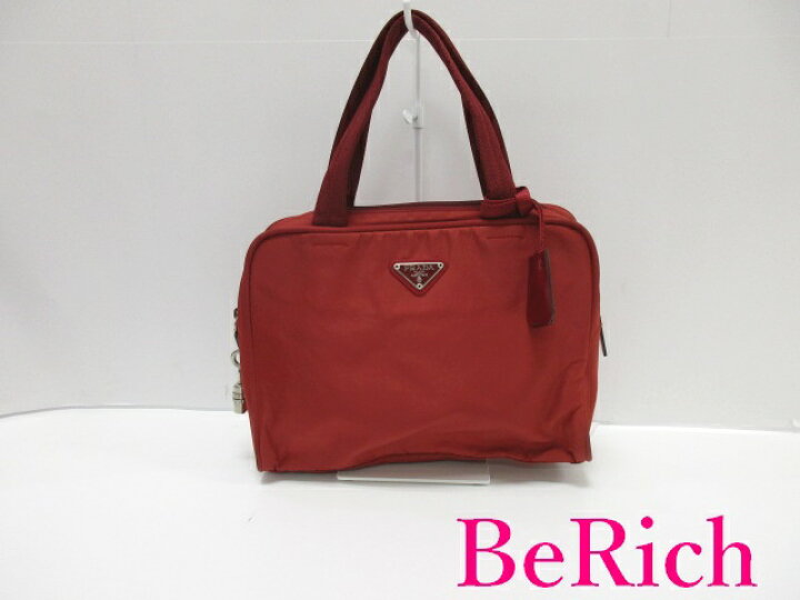 楽天市場】プラダ PRADA ハンドバッグ B8495 テスート スポーツ 赤  