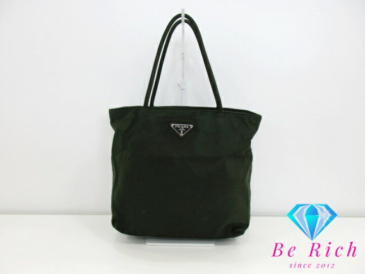 楽天市場】プラダ PRADA トートバッグ B8484 ポコノ グリーン カーキ 