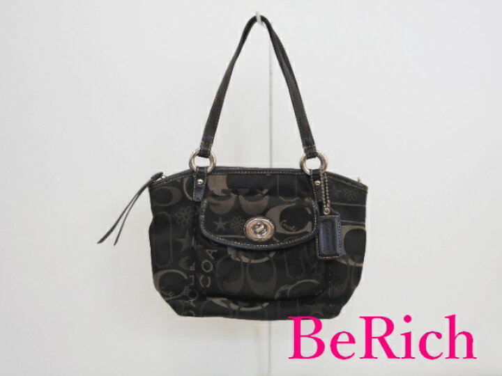 楽天市場】コーチ COACH ハンドバッグ F14949 シグネチャー 黒  