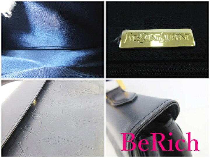 楽天市場】イヴ サン ローラン YVES SAINT LAURENT ハンドバッグ 紺 
