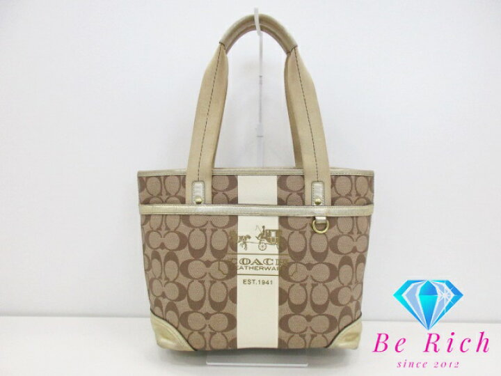 楽天市場】コーチ COACH ヘリテージ ストライプトートバッグ 11349  