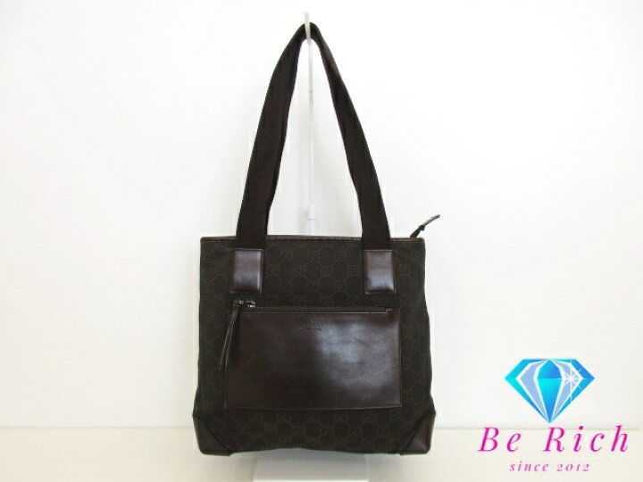 楽天市場】グッチ GUCCI トートバッグ 28893 GG キャンバス レザー  