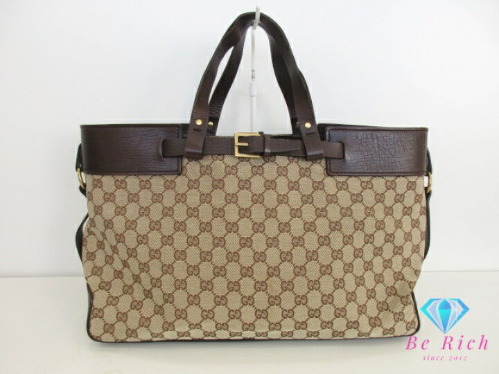楽天市場】グッチ GUCCI トートバッグ 106251 GG ブラウン 茶 