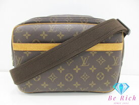 ルイ ヴィトン LOUIS VUITTON ショルダーバッグ モノグラム リポーター PM M45254 ブラウン 茶 PVC レザー LV ロゴ カメラバッグ クロスボディ 斜め掛け 鞄 【中古】【送料無料】 bk9673