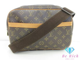 ルイ ヴィトン LOUIS VUITTON ショルダーバッグ モノグラム リポーター PM M45254 ブラウン 茶 PVC レザー LV ロゴ カメラバッグ クロスボディ 斜め掛け 鞄 【中古】【送料無料】 bk9727