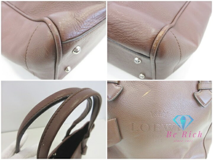 楽天市場】ロエベ LOEWE ヘリテージ スモール トートバッグ ブラウン 