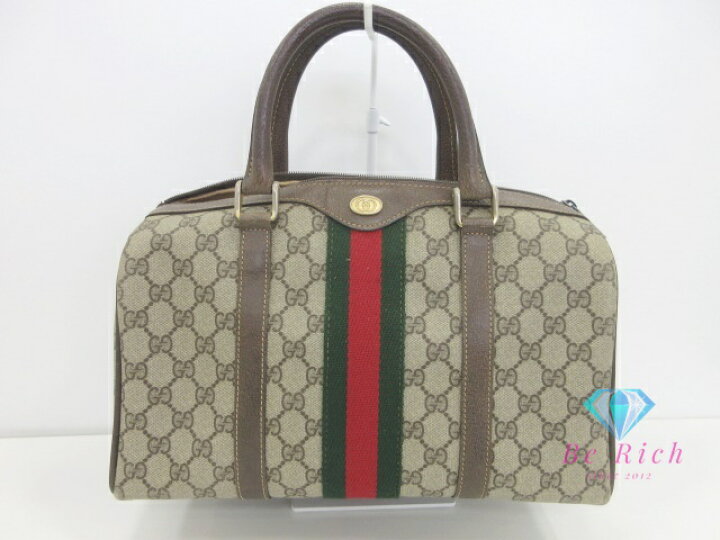 楽天市場】グッチ GUCCI ミニ ボストンバッグ 24.012.3842 GG シェリー 