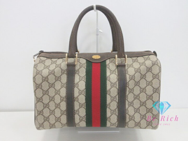楽天市場】グッチ GUCCI ミニ ボストンバッグ 40.3842 GG シェリー 