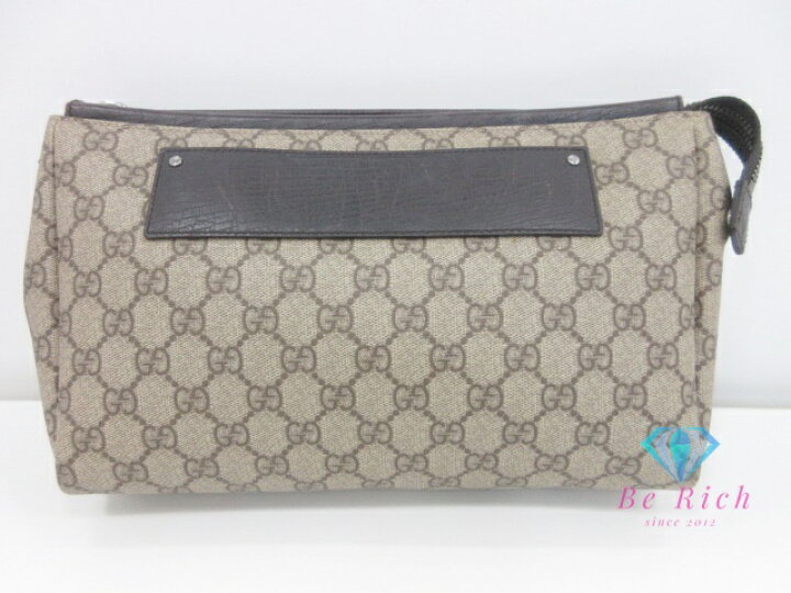 楽天市場】グッチ GUCCI クラッチバッグ 101633 GG スプリーム 茶 