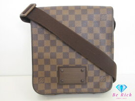ルイ ヴィトン LOUIS VUITTON ショルダーバッグ ダミエ ブルックリン PM N51210 エベヌ 茶 LV ロゴ ポシェット メッセンジャーバッグ クロスボディ 鞄 【中古】【送料無料】 bk10184