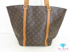 ルイ ヴィトン LOUIS VUITTON モノグラム サック ショッピング M51108 ブラウン 茶 PVC レザー LV ロゴ トートバッグ ショルダーバッグ バッグ 肩掛け 鞄 【中古】【送料無料】 bk10187