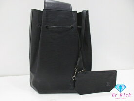 ルイ ヴィトン LOUIS VUITTON ボディ バッグ バックパック エピ サック アド M80153 ノワール ブラック 黒 レザー LV ロゴ リュック ショルダーバッグ セミショルダー 肩掛け 鞄 【中古】【送料無料】 bk10298